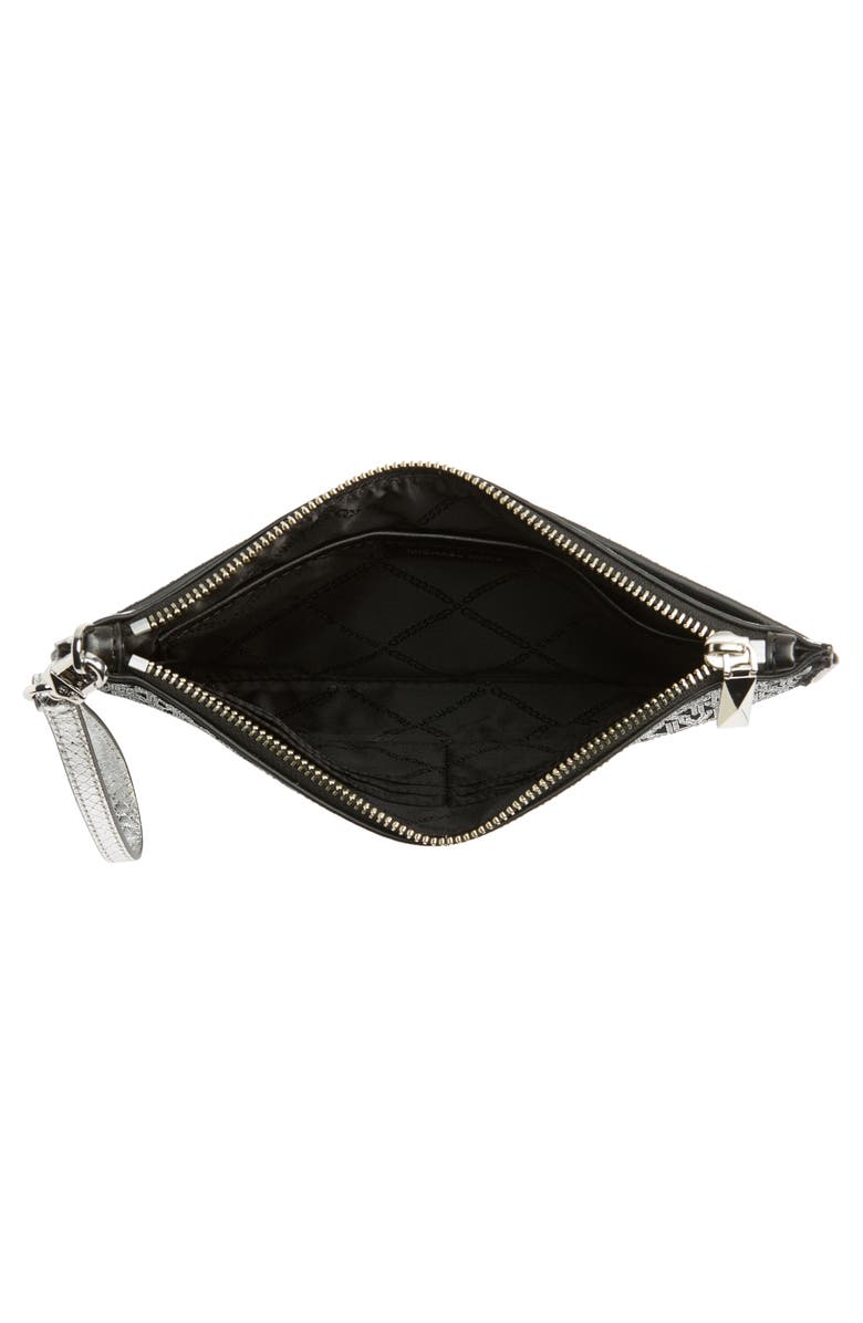 MICHAEL Michael Kors Large Jet Set Charm Leather Wristlet, Alternate, color, 