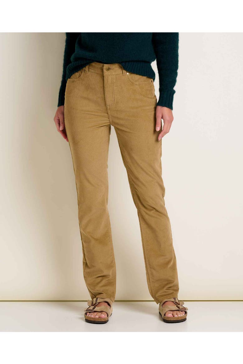 Women's Coaster Cord Slim Pant, Main, color, Honey Brown