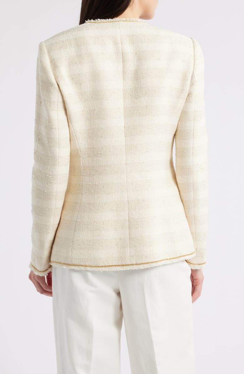KOBI HALPERIN Hesper Metallic Trim Tweed Jacket, Alternate, color, Beige