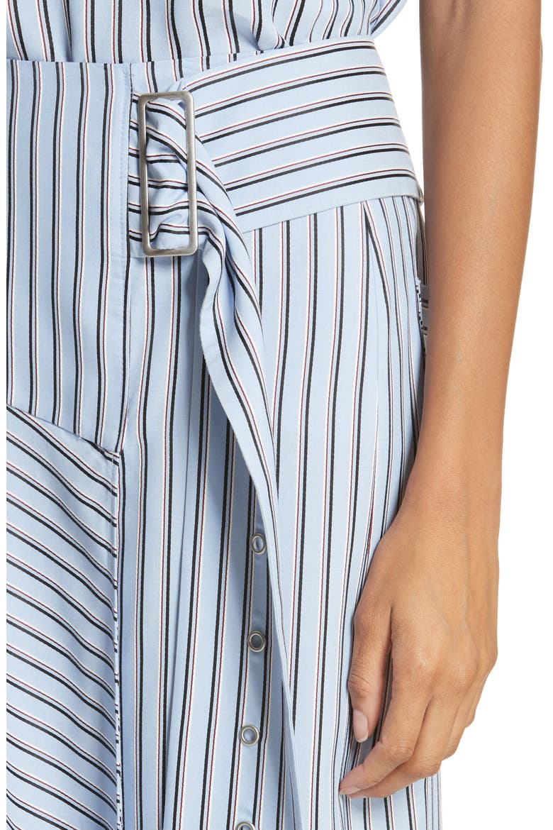 Stripe Midi Skirt, Alternate, color, BLUE MULTI