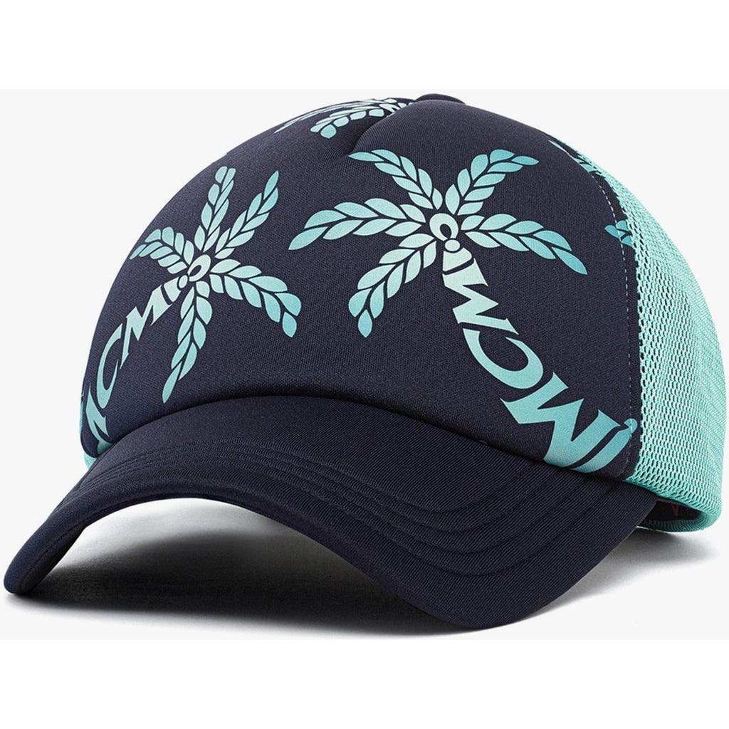 Mcm Mesh Cap In Palm Neoprene In Green