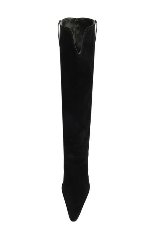 Schutz Maine Up Pointed Toe Boot In Black