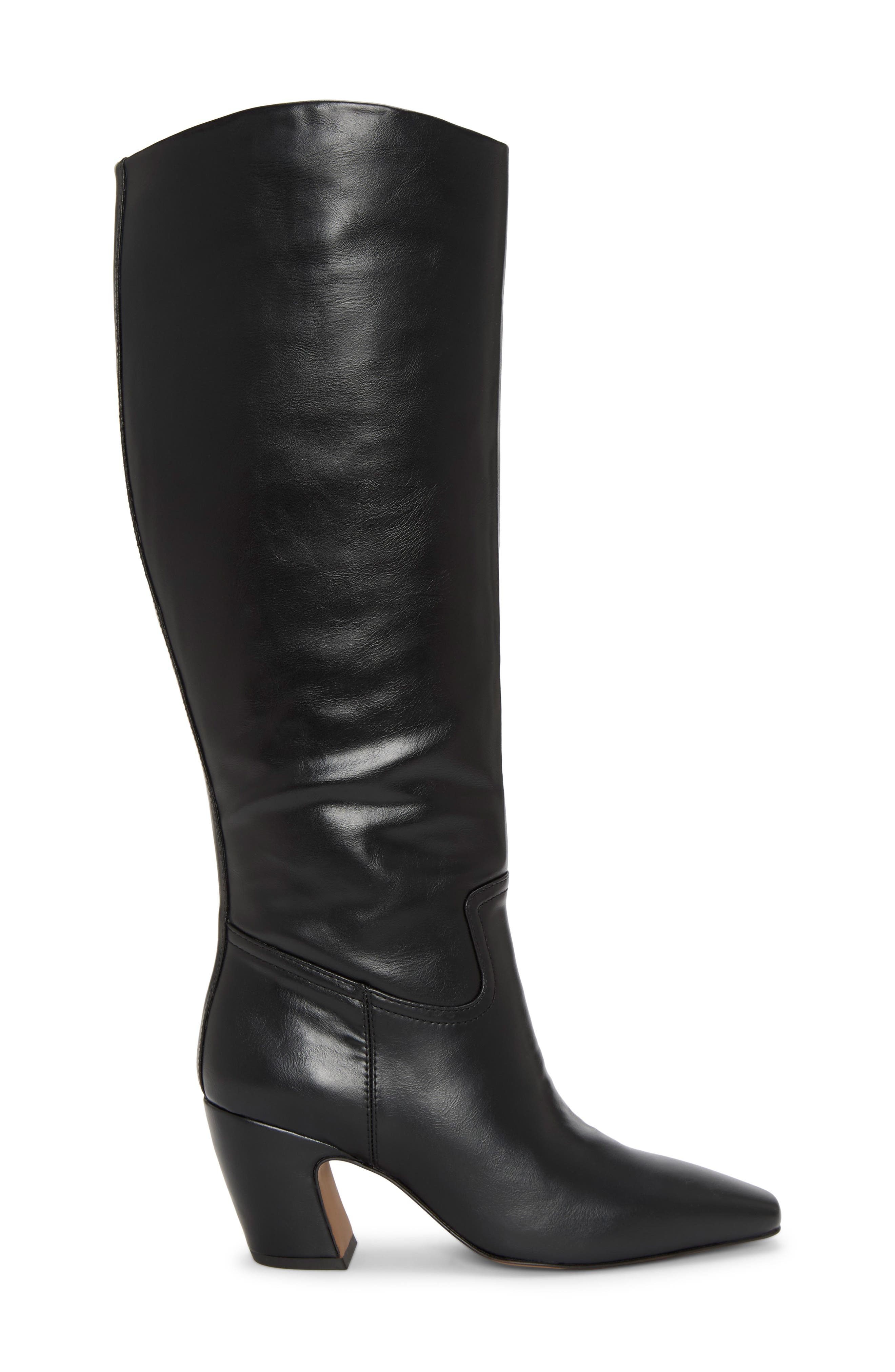 Vince Camuto Cristen Knee High Boot, Alternate, color, Black Suave Calf Pu