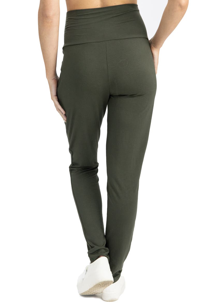 Tapered Casual Maternity Pants, Alternate, color, KHAKI