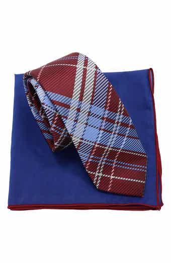 Plaid Tie & Pocket Square Box Set