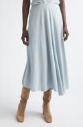 Lafayette 148 New York Textured Knit Asymmetric Midi Skirt