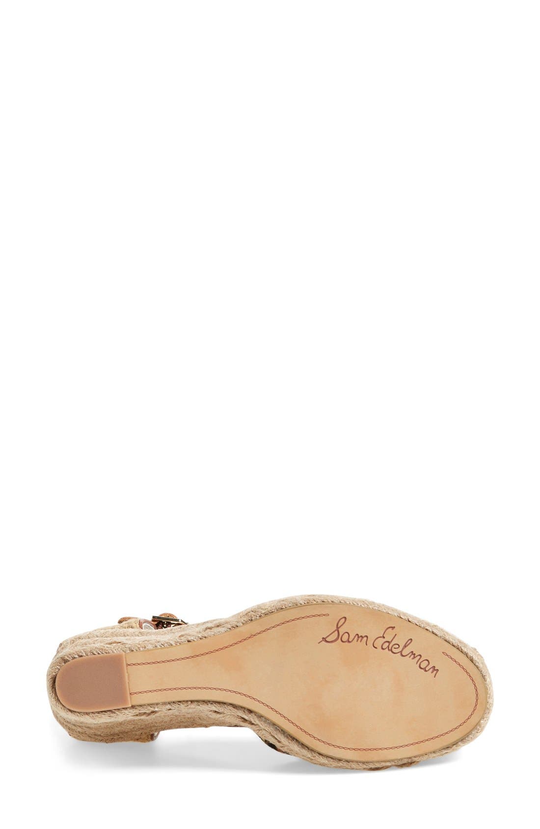 'Harmony' Espadrille Wedge, Alternate, color, NEW NUDE LEOPARD BRAHMA HAIR
