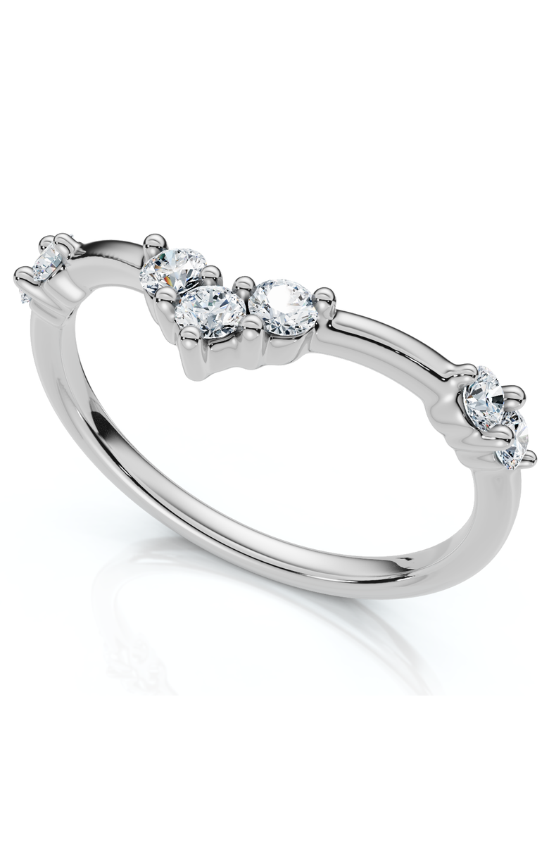 Bliss Diamond 1/4Ct Diamond Diamond Guard Wedding Stack Ring 14k Gold or Platinum Lab Grown, Alternate, color, 14K White Gold