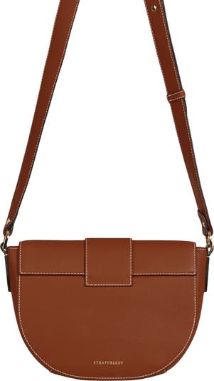 Crescent Saddle Leather Crossbody Bag