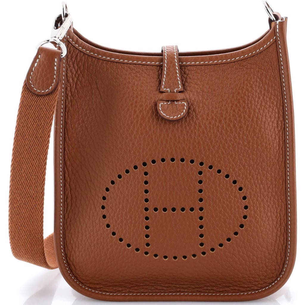 Pre-owned Hermes Hermes Evelyne Bag Gen Iii Clemence Tpm In Brown