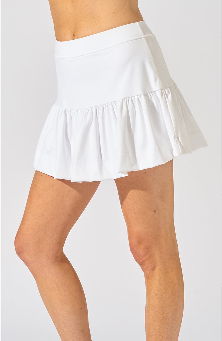Bobbe Active Challenger Bubble Skirt, Main, color, White