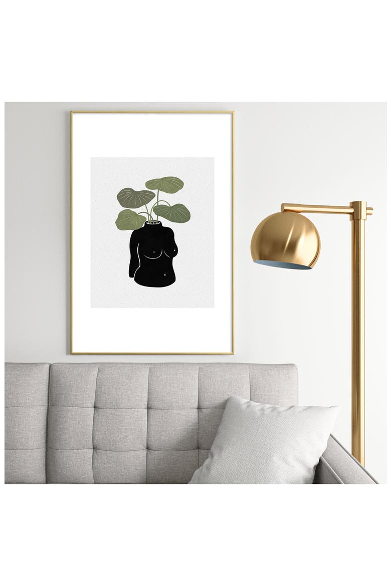 Body Tanical Vase, Alternate, color, GOLDEN TONES