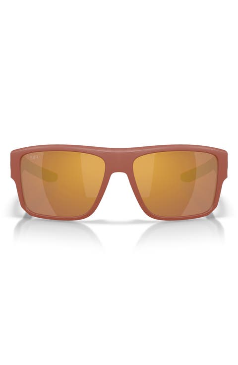 Taxman 59mm Polarized Rectangular Sunglasses