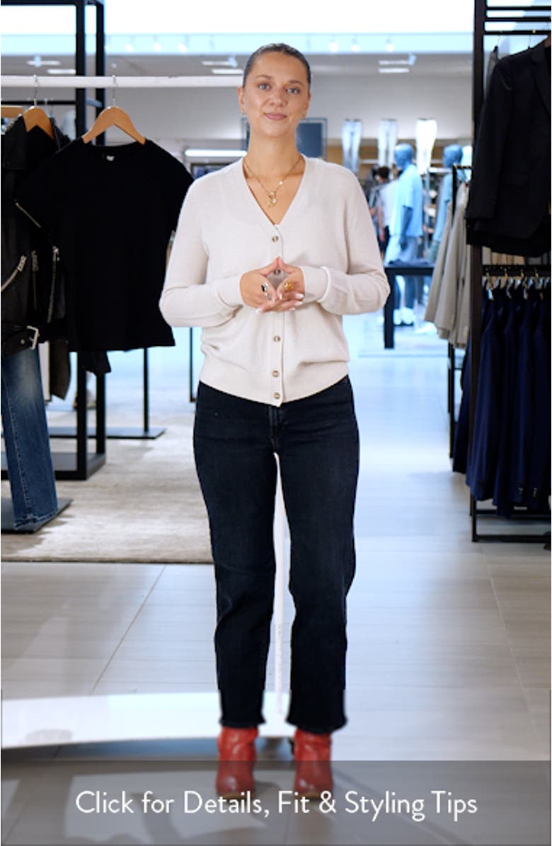 Cashmere V-Neck Cardigan, sales video thumbnail