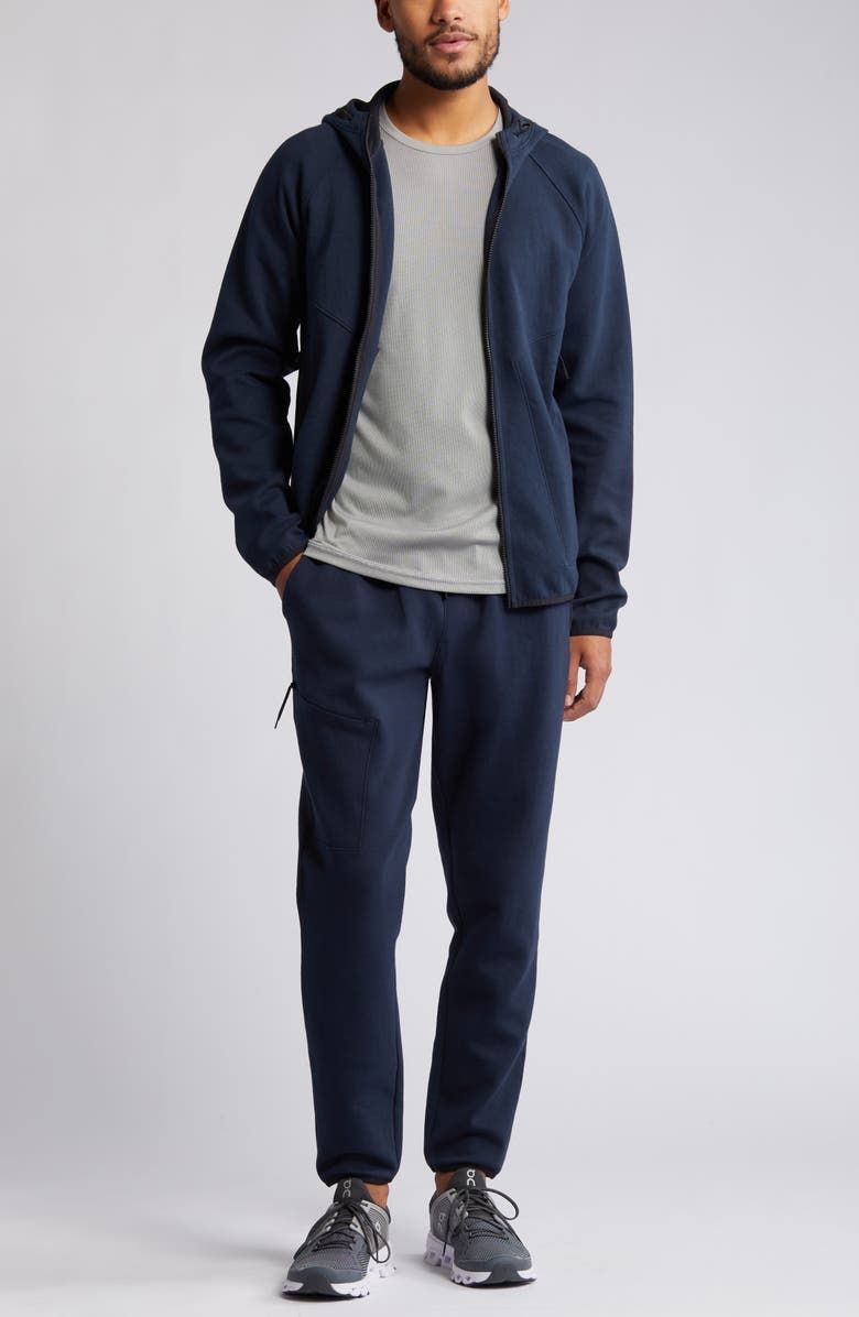 Zella Powertek Stretch Cotton Blend Joggers, Alternate, color, Navy Sapphire