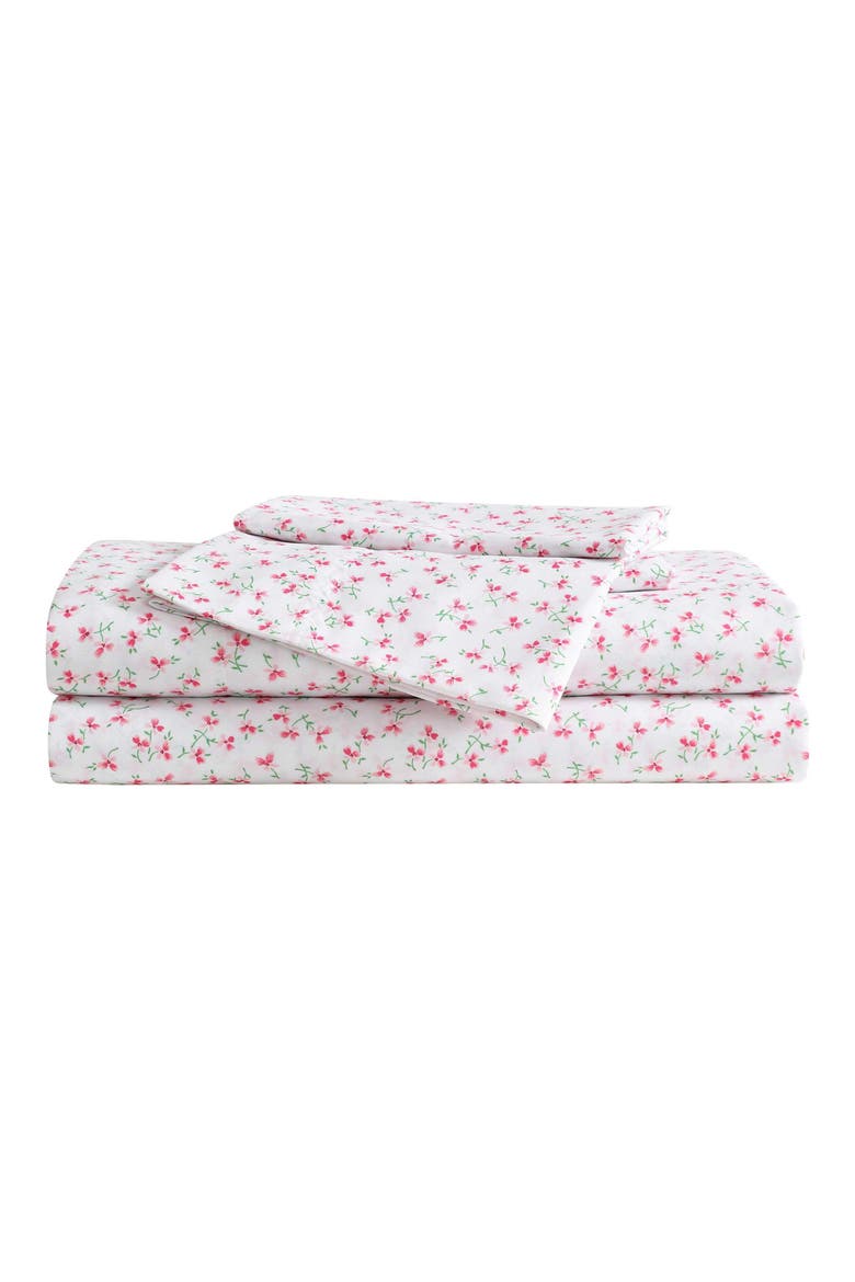 Ballet Bows Sheet Set, Main, color, OPEN LIGNT PINK
