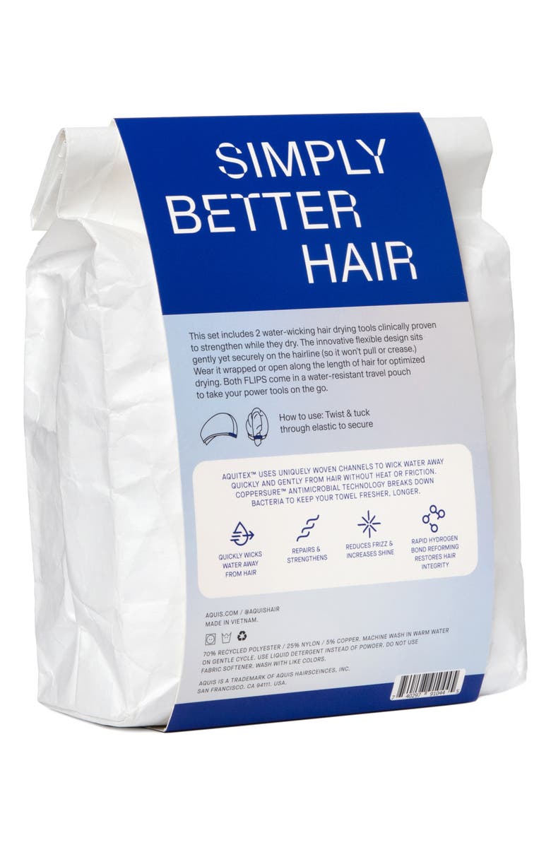 AQUIS The Double Take Hair Drying Tool & Hair Pouch Set $100 Value, Alternate, color, 