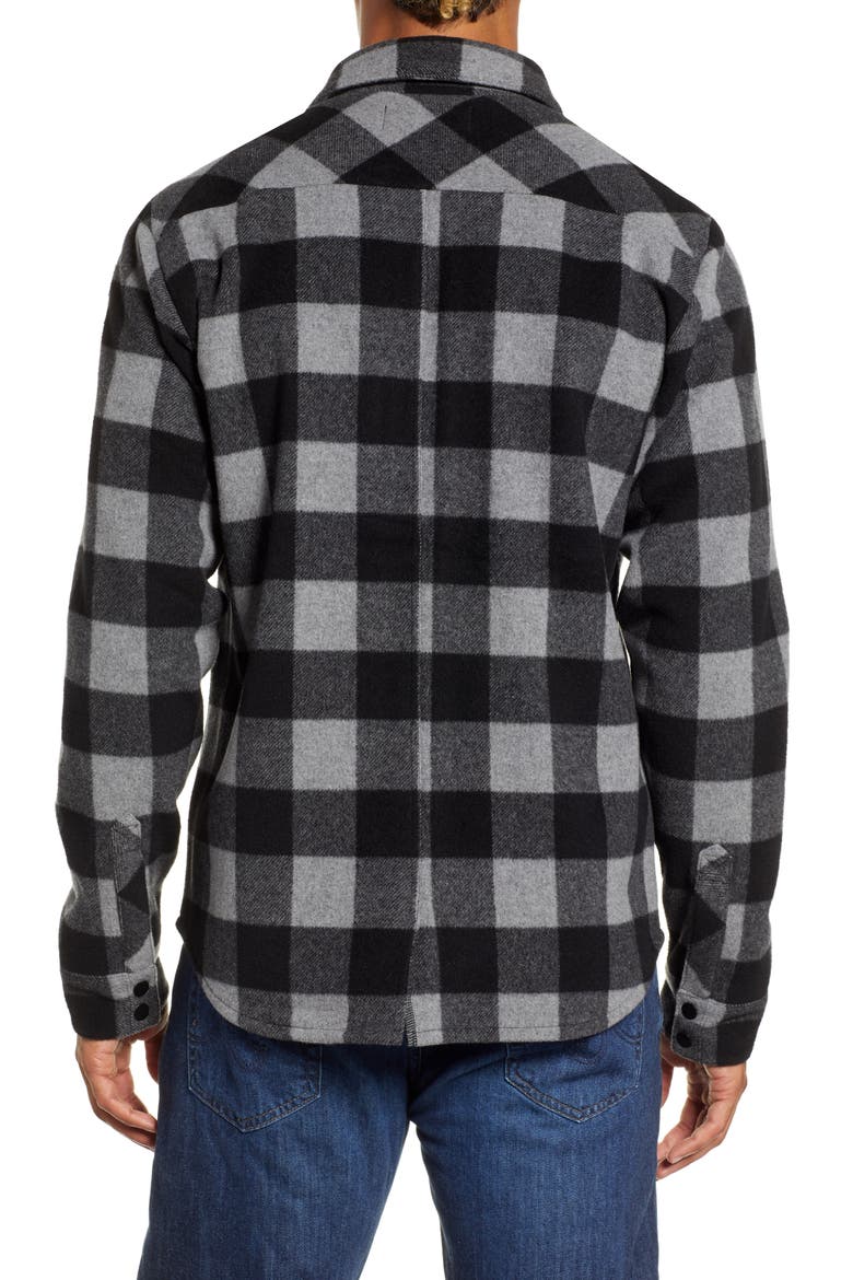 Anchor Line Flannel Shirt Jacket, Alternate, color, MEDIUM GREY