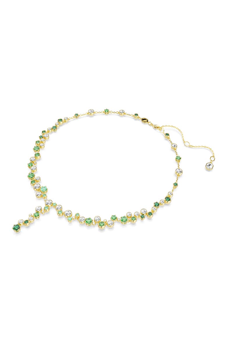 Constella Crystal & Zirconia Necklace, Alternate, color, GOLD