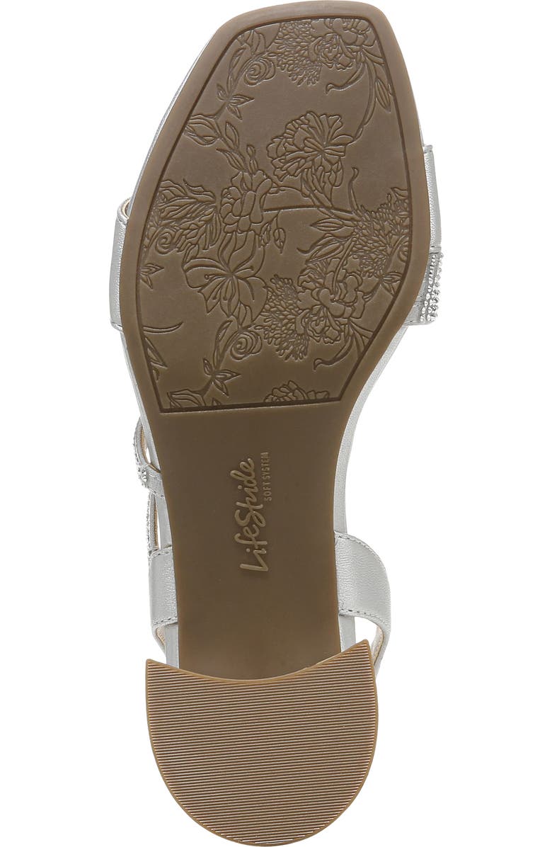 LifeStride Joy Strappy Sandal, Alternate, color, Silver