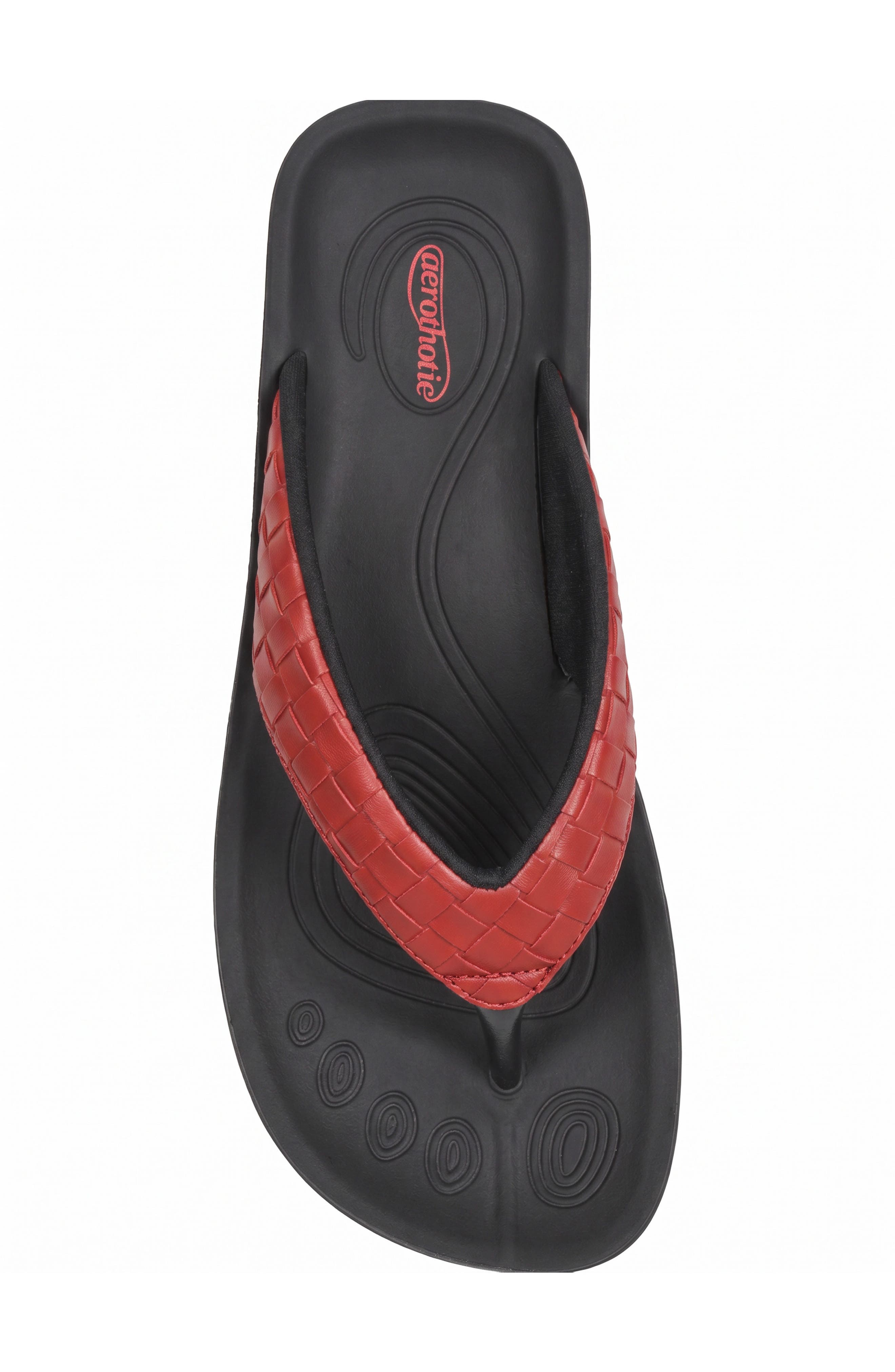 Clarus Flip Flop, Alternate, color, RED