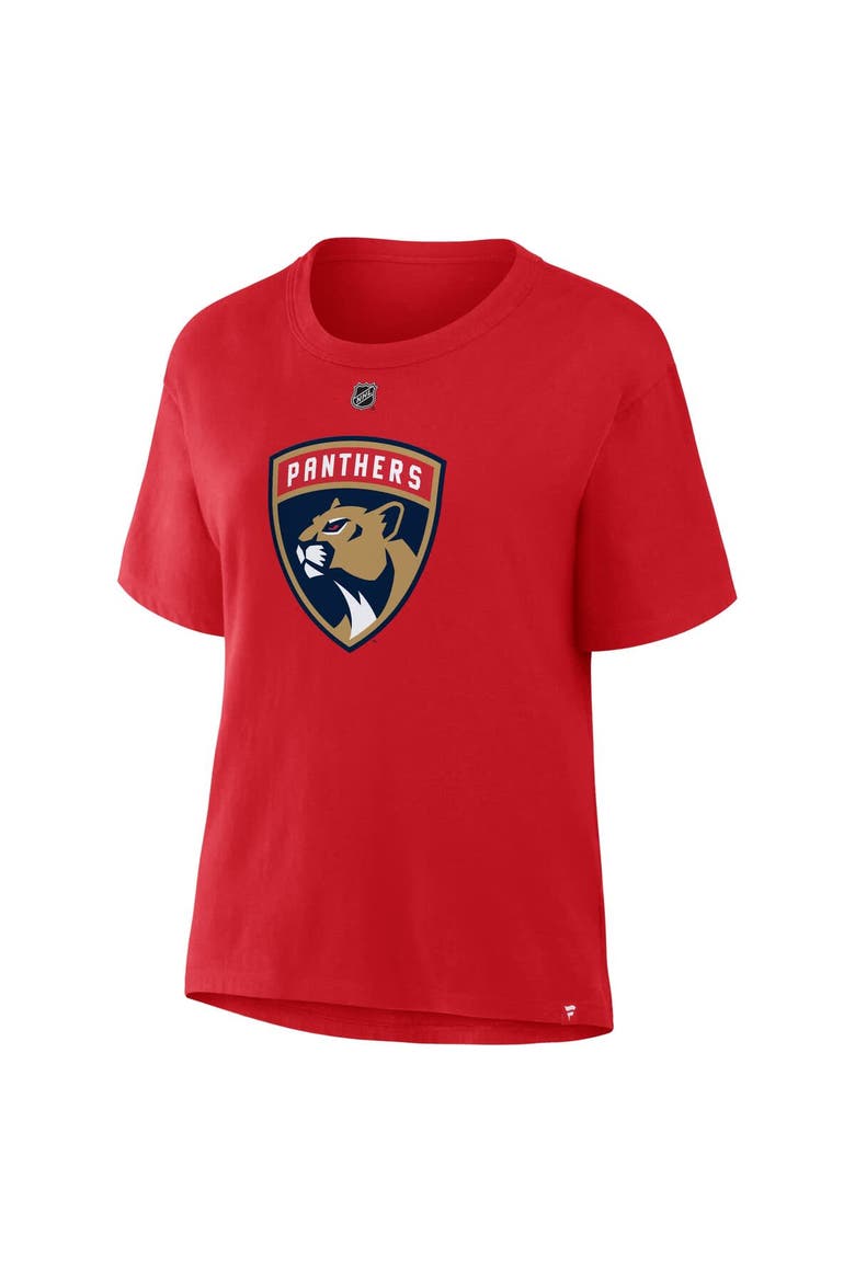 Women's Fanatics Matthew Tkachuk Red Florida Panthers Authentic Stack Name & Number T-Shirt, Alternate, color, Red