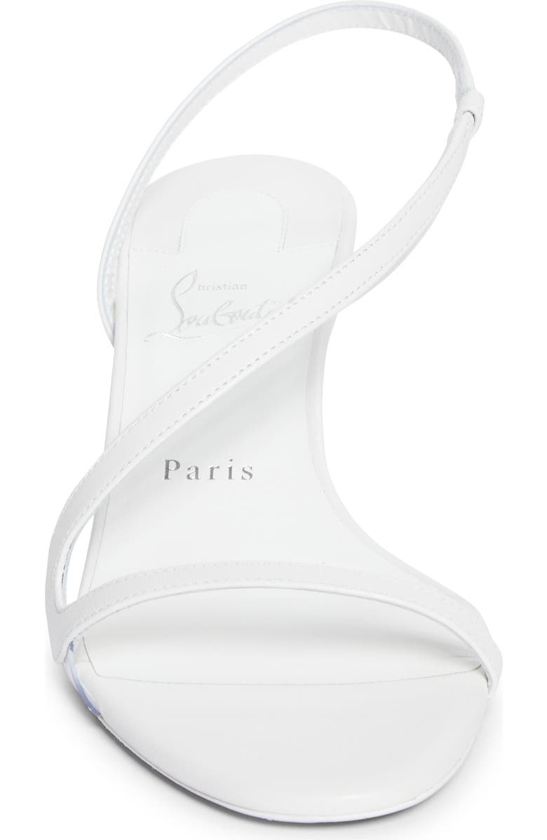 Christian Louboutin Rosalie Slingback Sandal, Alternate, color, Bianco