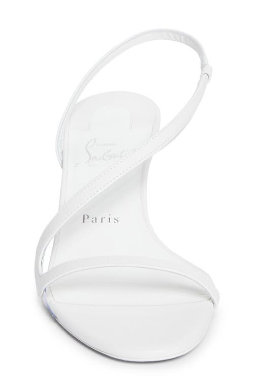 Christian Louboutin Rosalie Slingback Sandal In Bianco