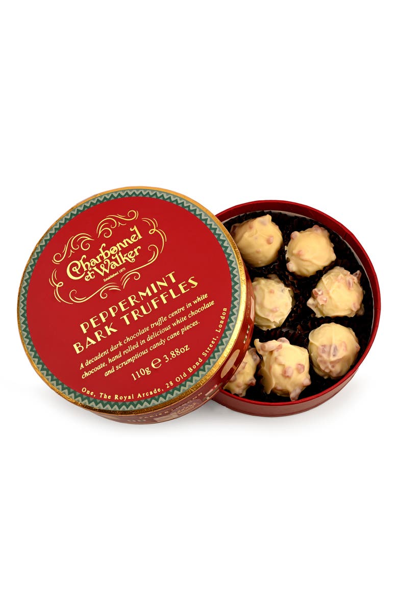 Charbonnel et Walker Peppermint Bark Truffles Gift Box, Main, color, 