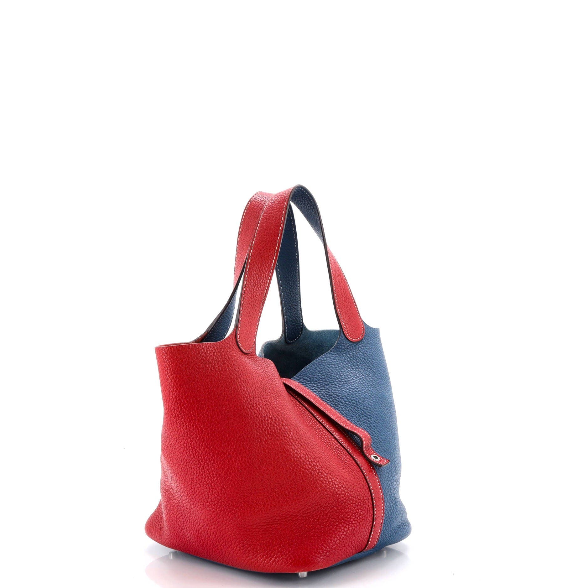Picotin Lock Bag Bicolor Clemence MM, Alternate, color, None