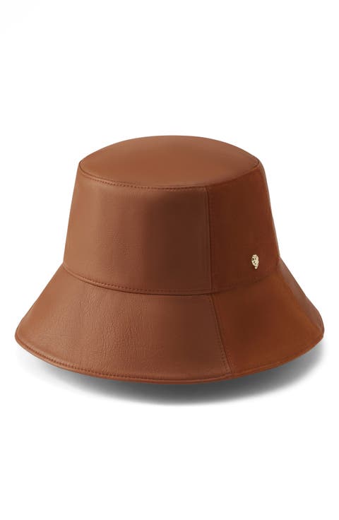 Carmela Leather Bucket Hat