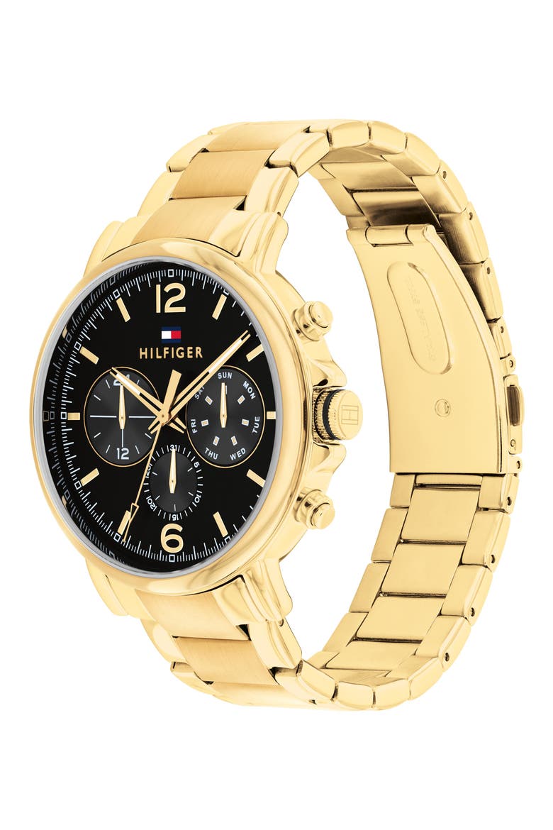 Duncan Chronograph Watch, 44mm, Alternate, color, BLACK