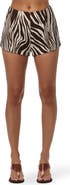 Naked Wardrobe Abstract Animal Print Shorts