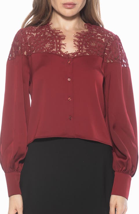 Bryne Lace Trim Top