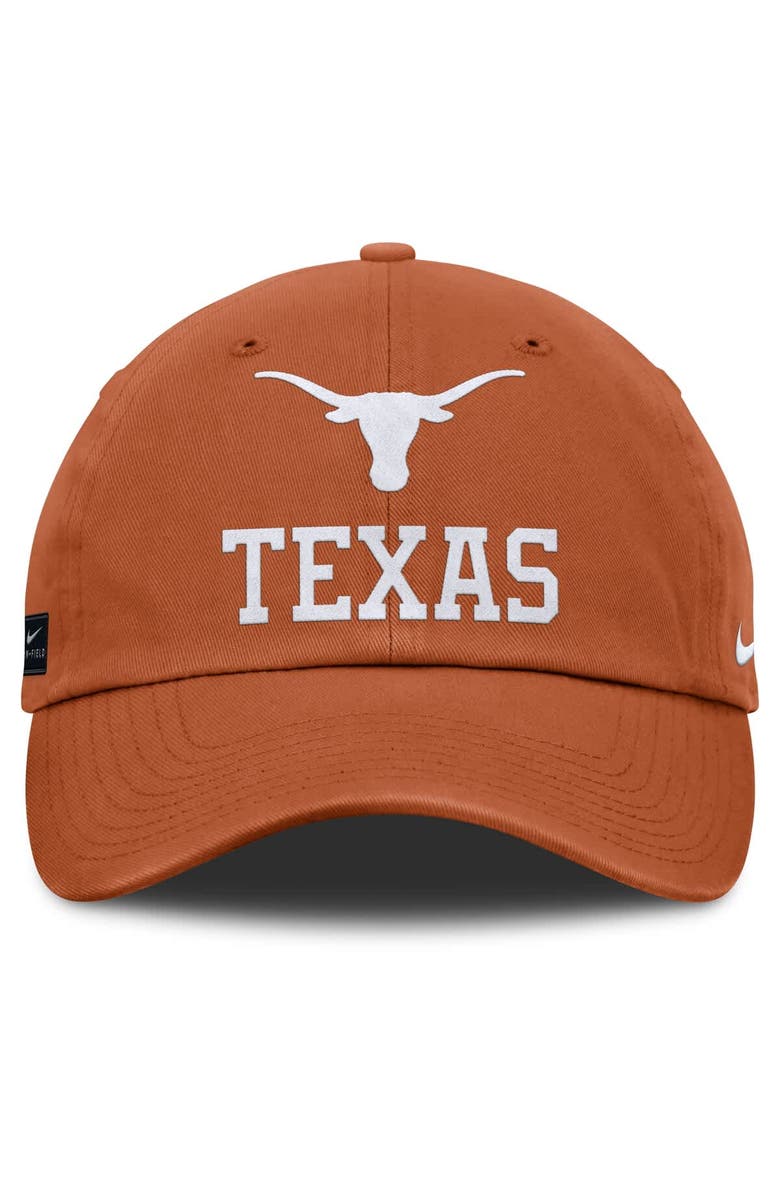 Nike Men's Nike Texas Orange Texas Longhorns 2025 Sideline Club Adjustable Hat, Alternate, color, 