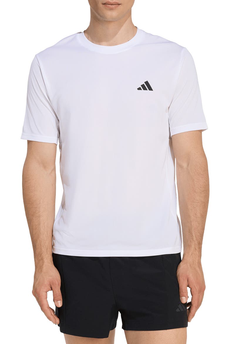 Workout Essentials Climacool Base T-Shirt, Main, color, WHITE