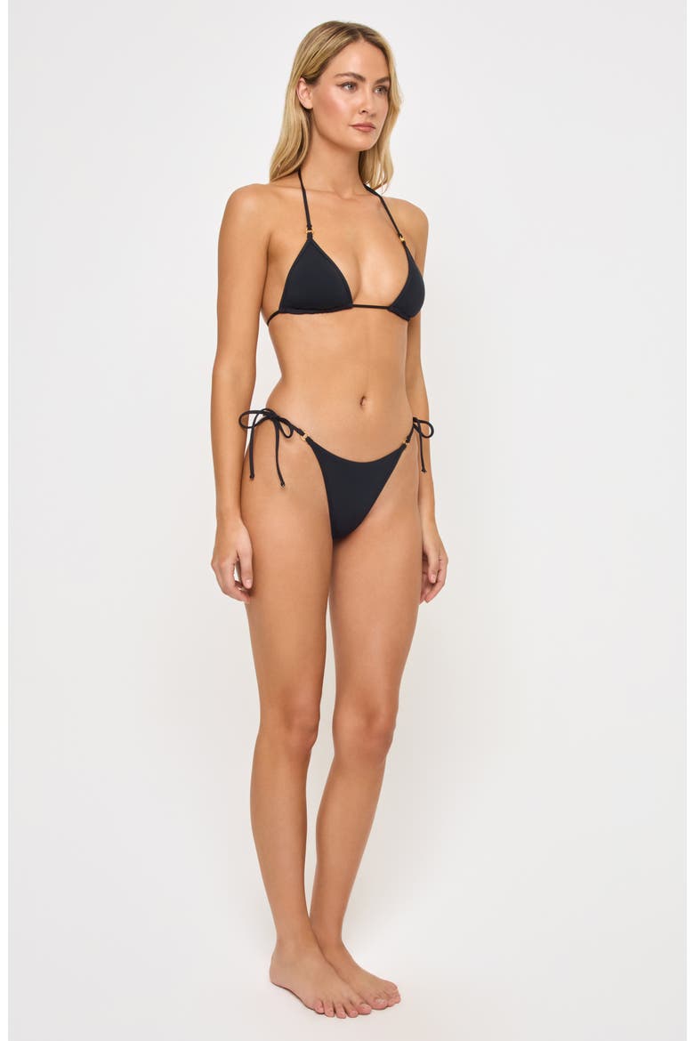 Banning Tanga Bikini Bottoms, Alternate, color, BLACK