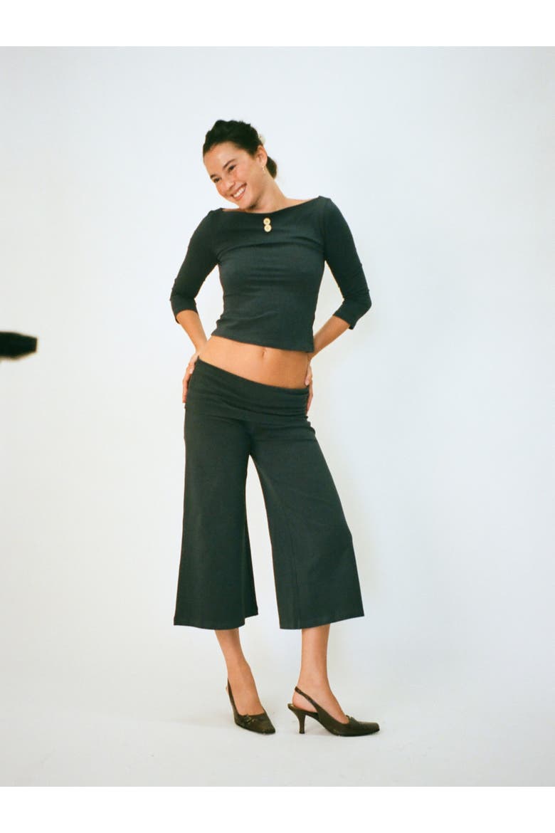 Cropped Gaucho, Alternate, color, Stripe