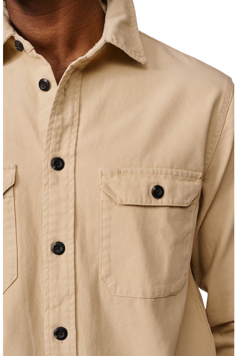 Henderson Canvas Relaxed Fit Overshirt, Alternate, color, Sand