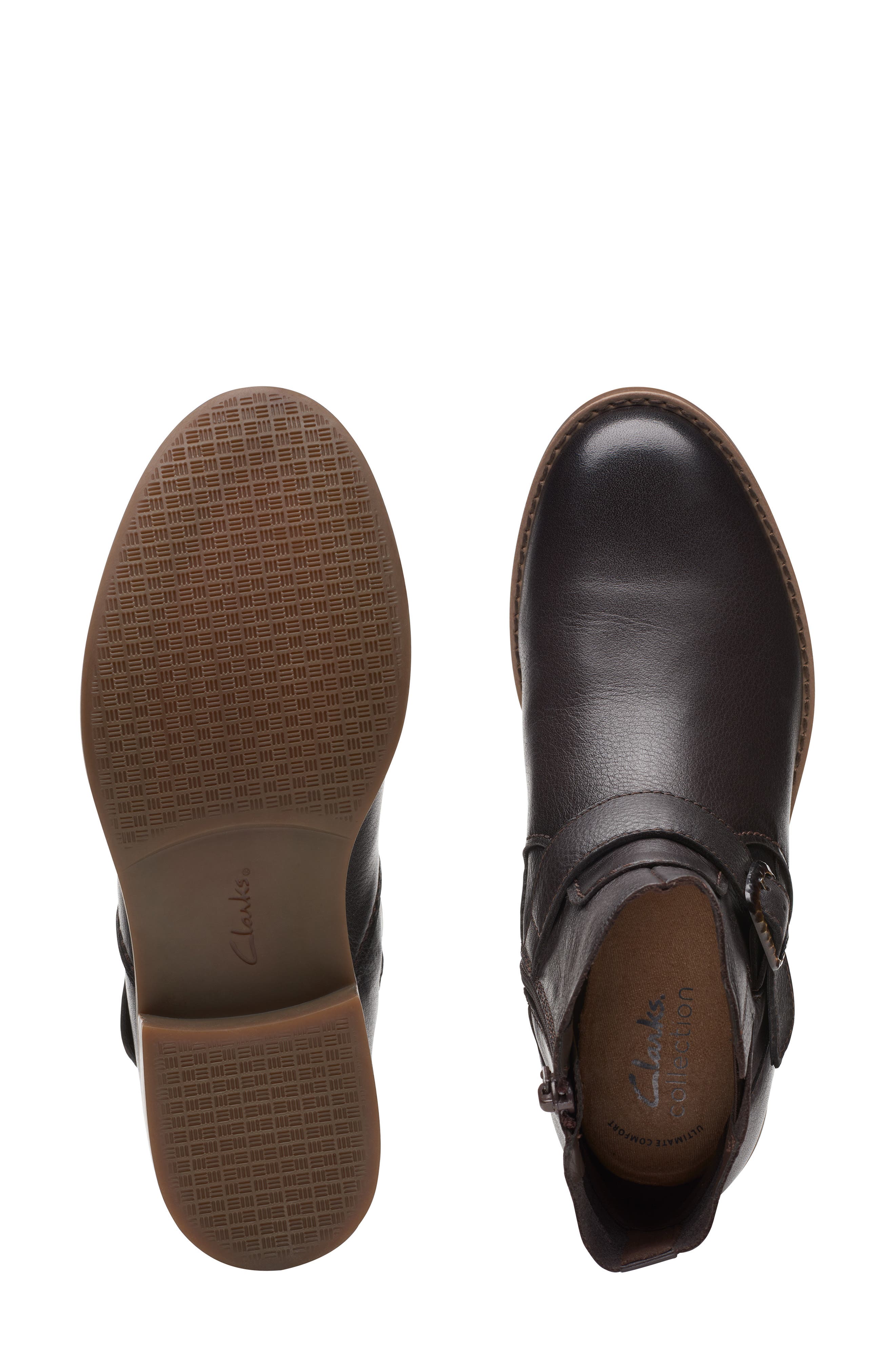 Clarks<sup>®</sup> Camzin Waterproof Leather Boot, Alternate, color, Dark Brown Lea