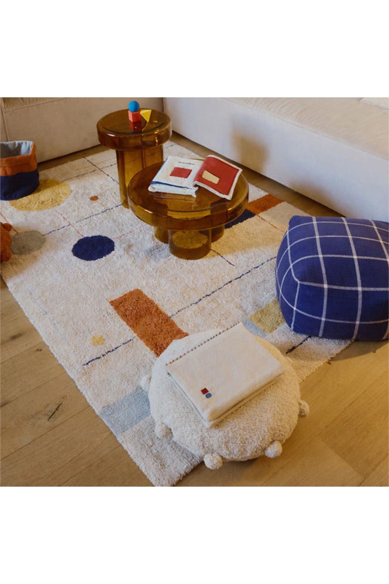 Floor cushion Bubbly, Alternate, color, Natural