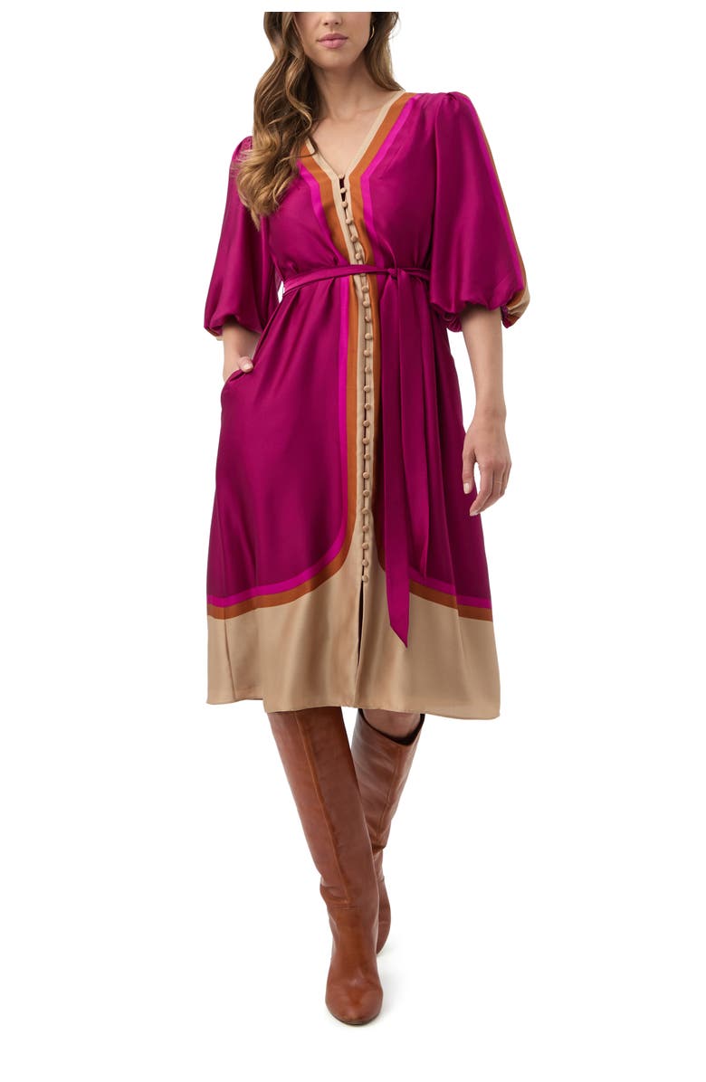 Trina Turk Linden Printed Knee Length Dress, Main, color, Multi