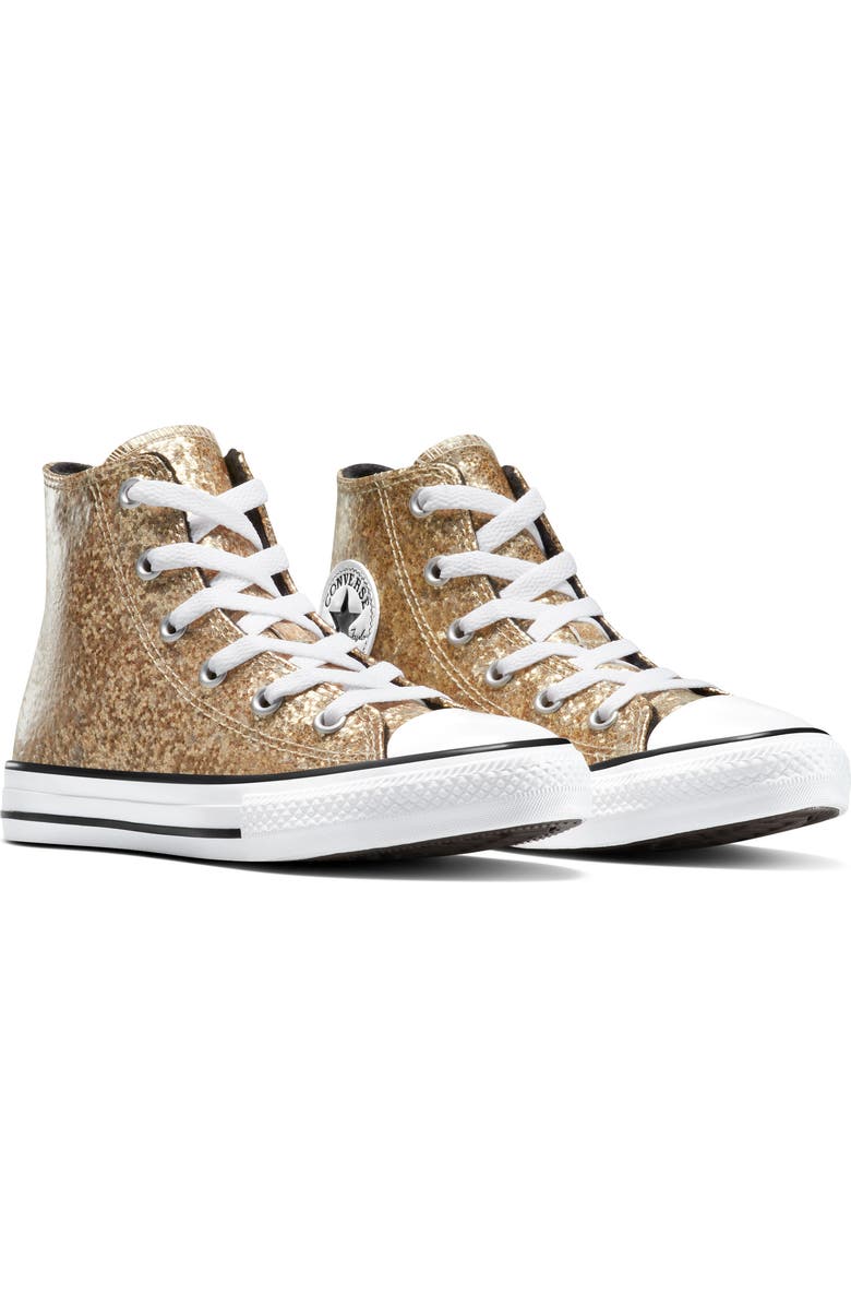 Converse Kids' Chuck Taylor All Star Glitter High Top Sneaker, Alternate, color,