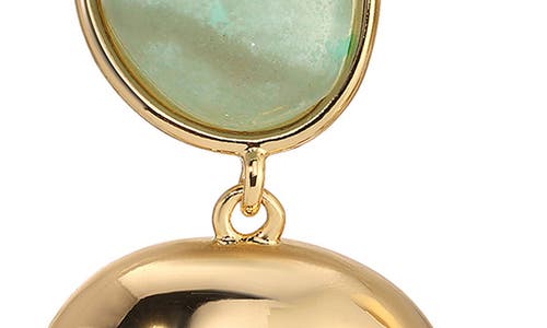 Ettika Stardust Sphere Drop Earrings In Amazonite And Gold