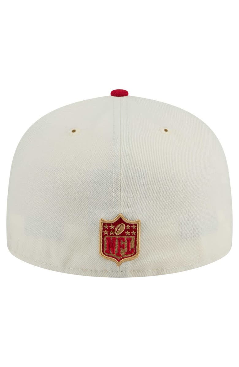 New Era Men's New Era White/Scarlet San Francisco 49ers Main 59FIFTY Fitted Hat, Alternate, color, White
