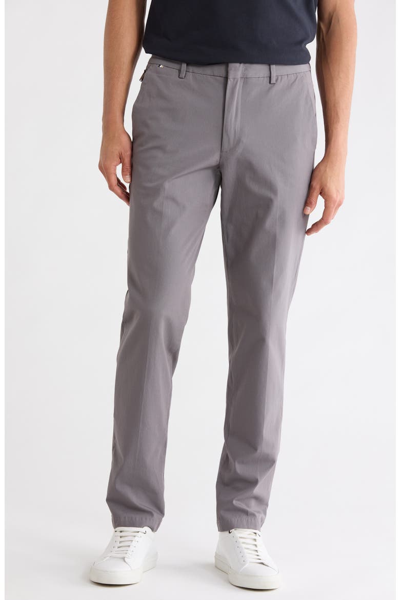 Kaito Cotton Blend Chinos, Main, color, DARK GREY
