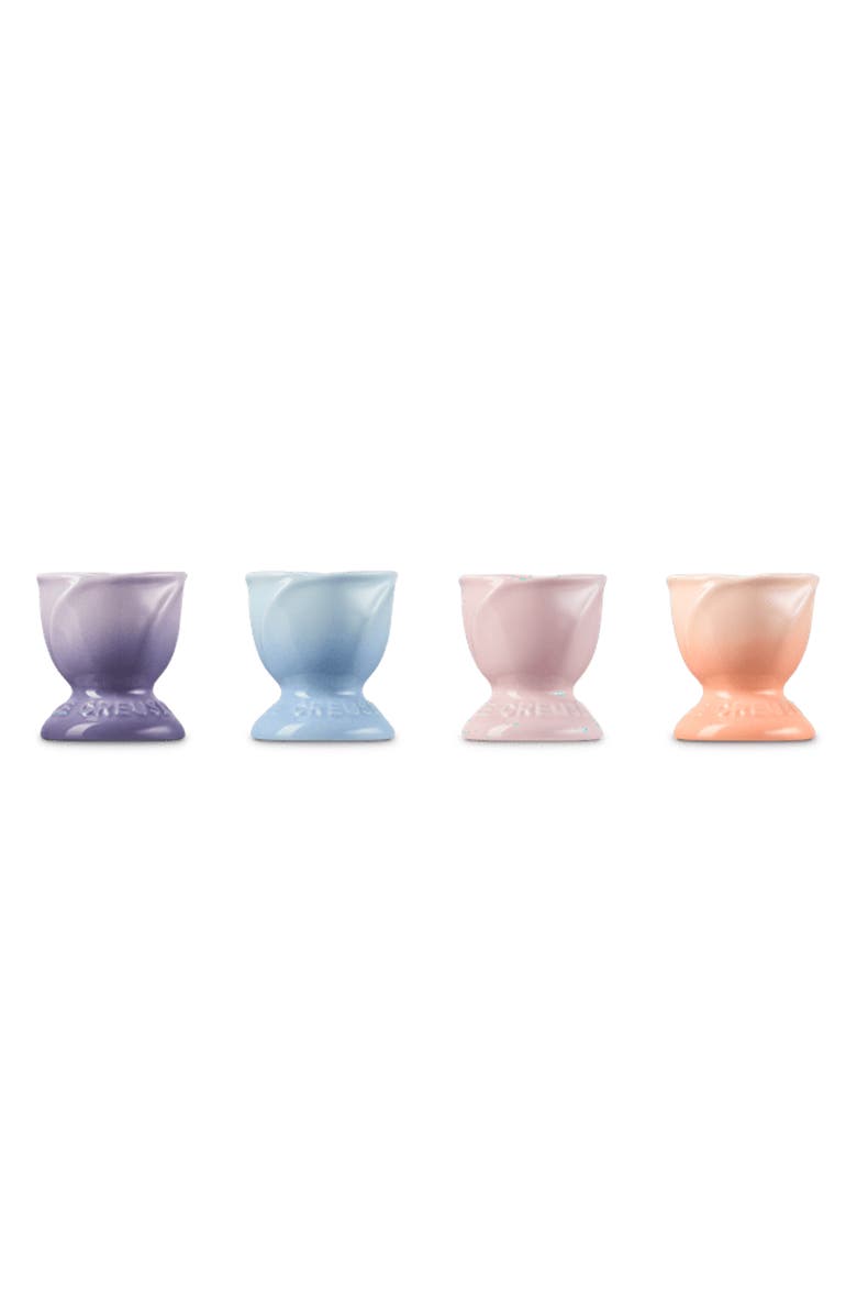 Le Creuset Stoneware Petal Set of 4 Egg Cups, Alternate, color, Multi Color
