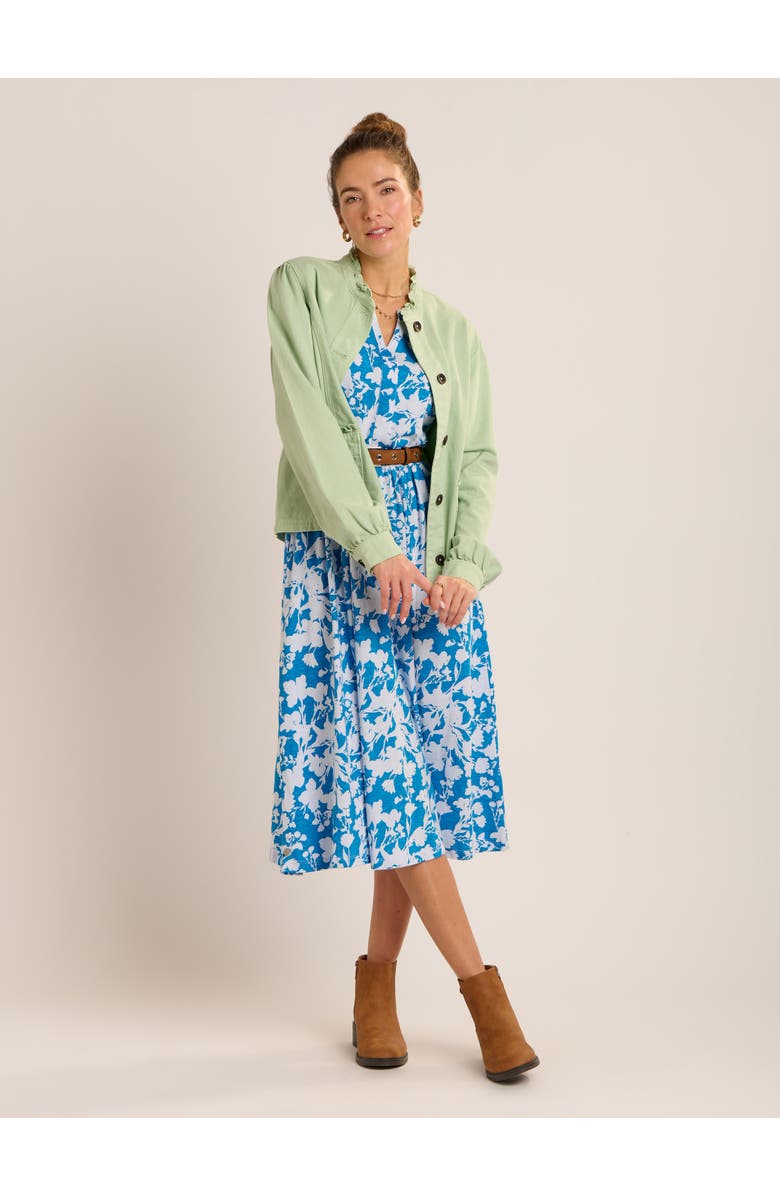 Brakeburn Ranieli Floral Print Midi Dress, Alternate, color, Blue