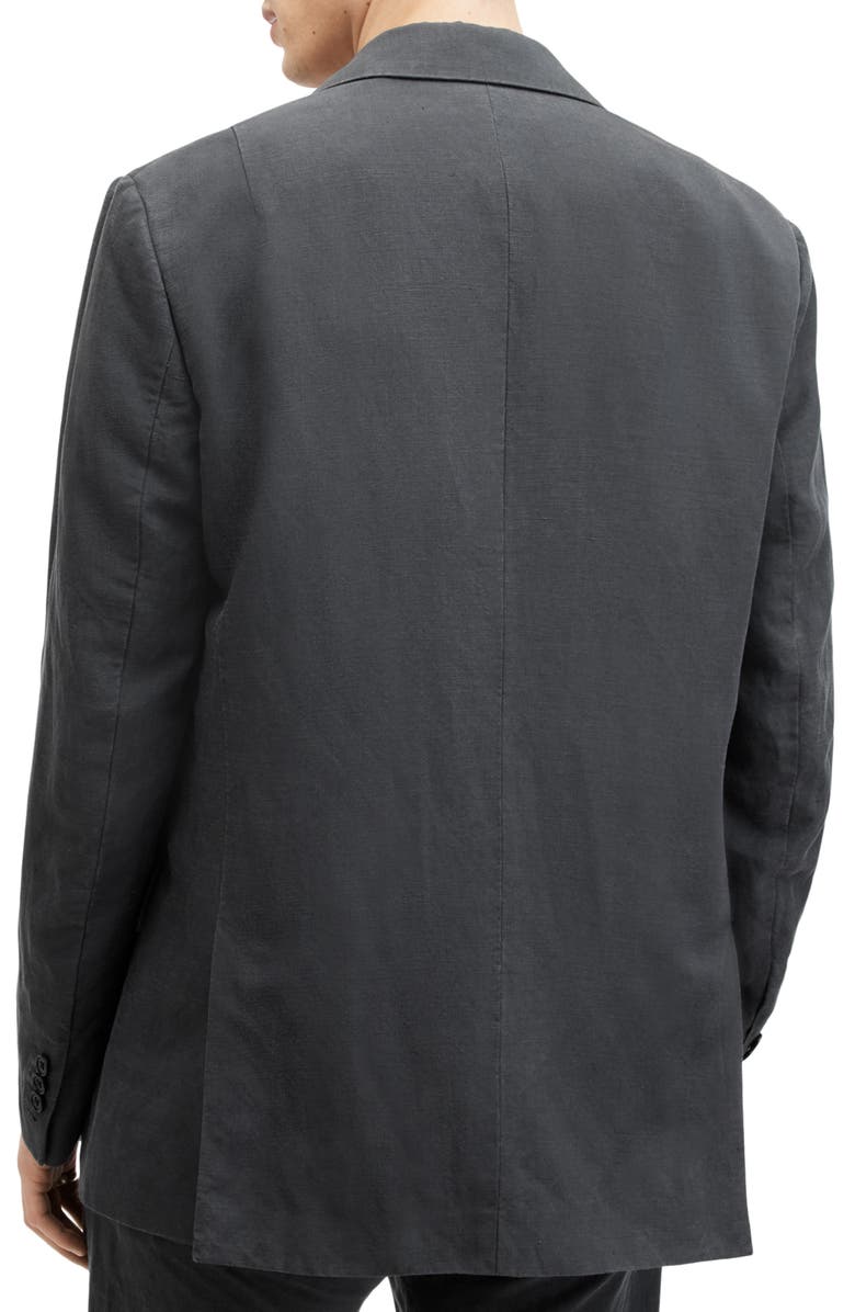 AllSaints Tansey Double Breasted Blazer, Alternate, color, Slate Grey