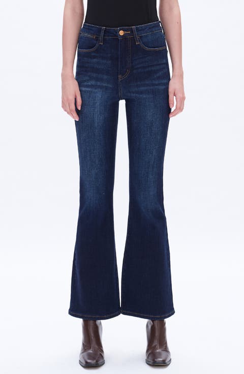 High Waist Flare Jeans (Dark Wash)
